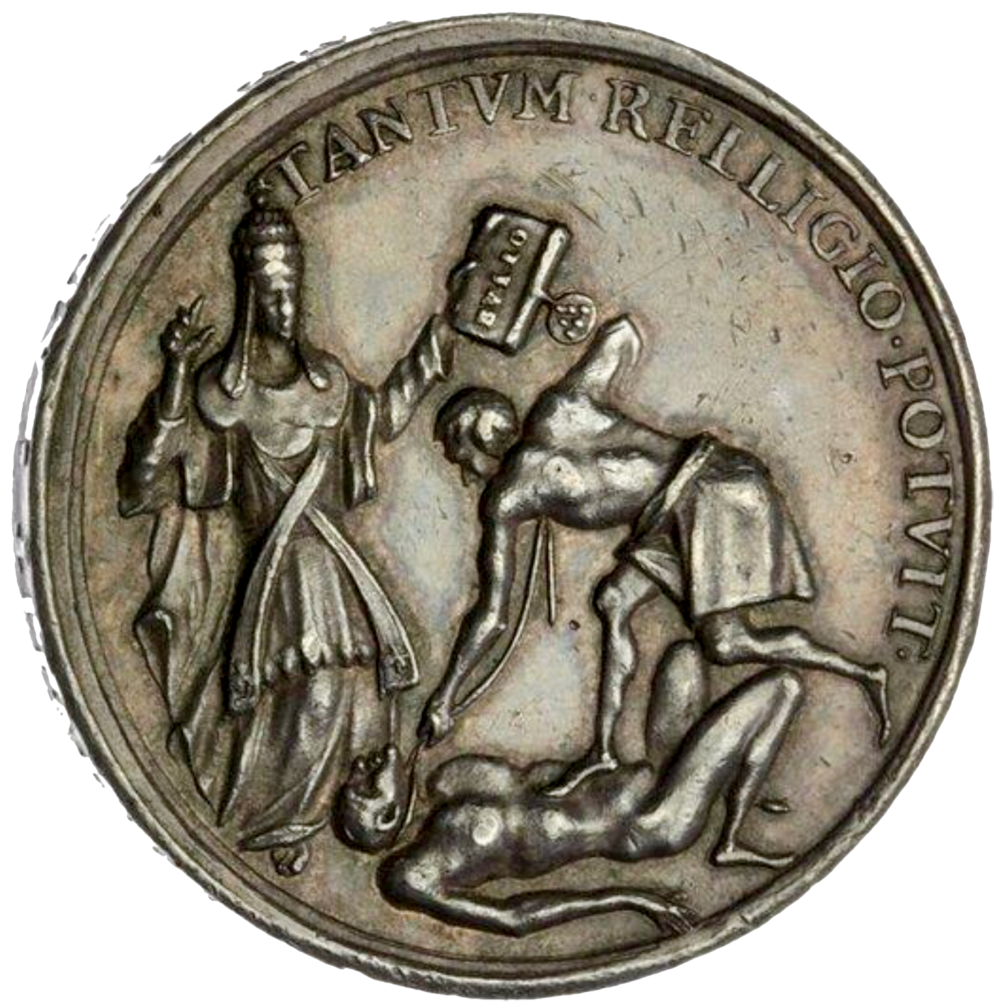 1678 Murder of Sir Edmundbury Godfrey 39mm silver medal MI 577/247 E257a