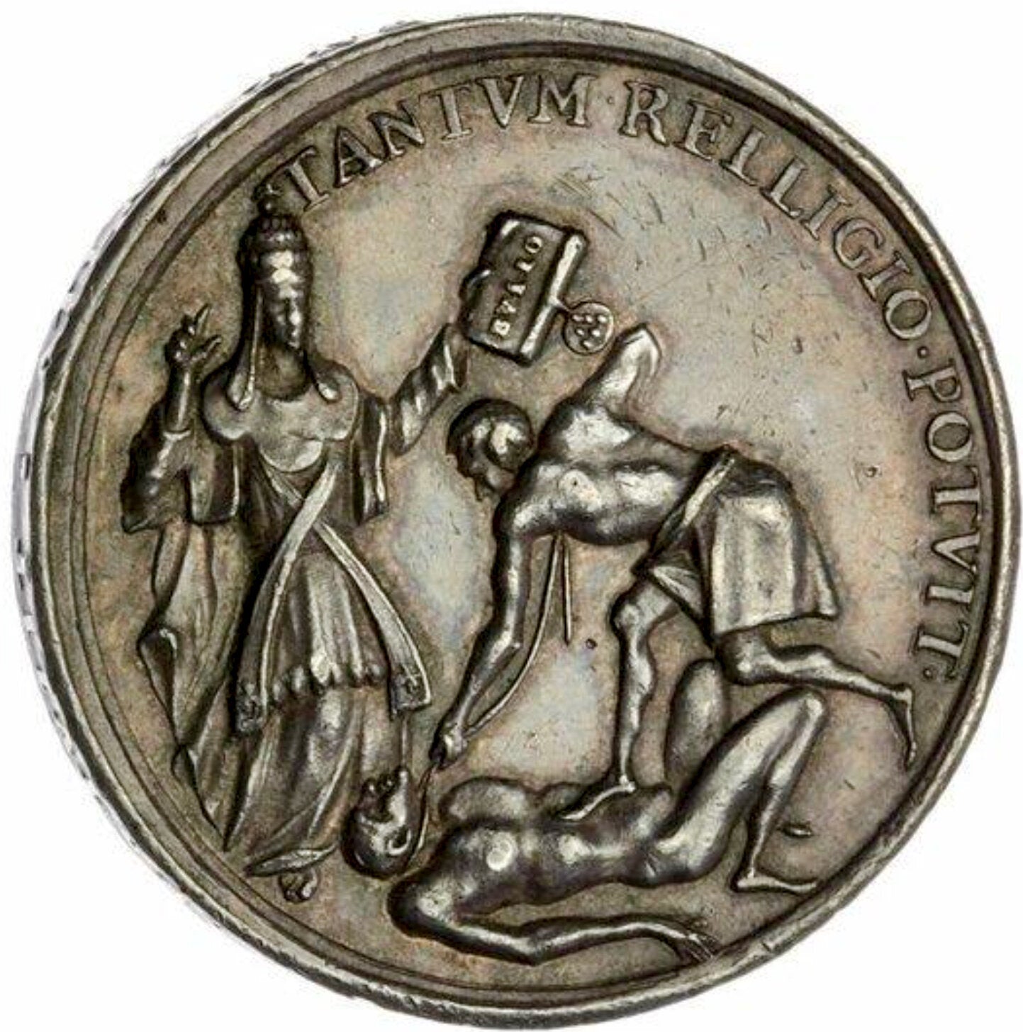 1678 Murder of Sir Edmundbury Godfrey 39mm silver medal MI 577/247 E257a