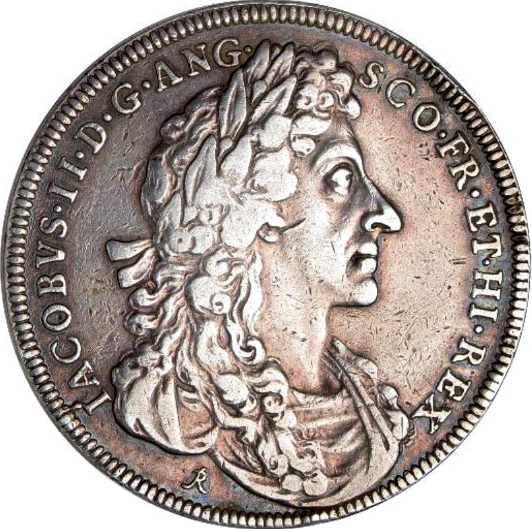 1685 Coronation silver medal E273 MI 605/5 VF