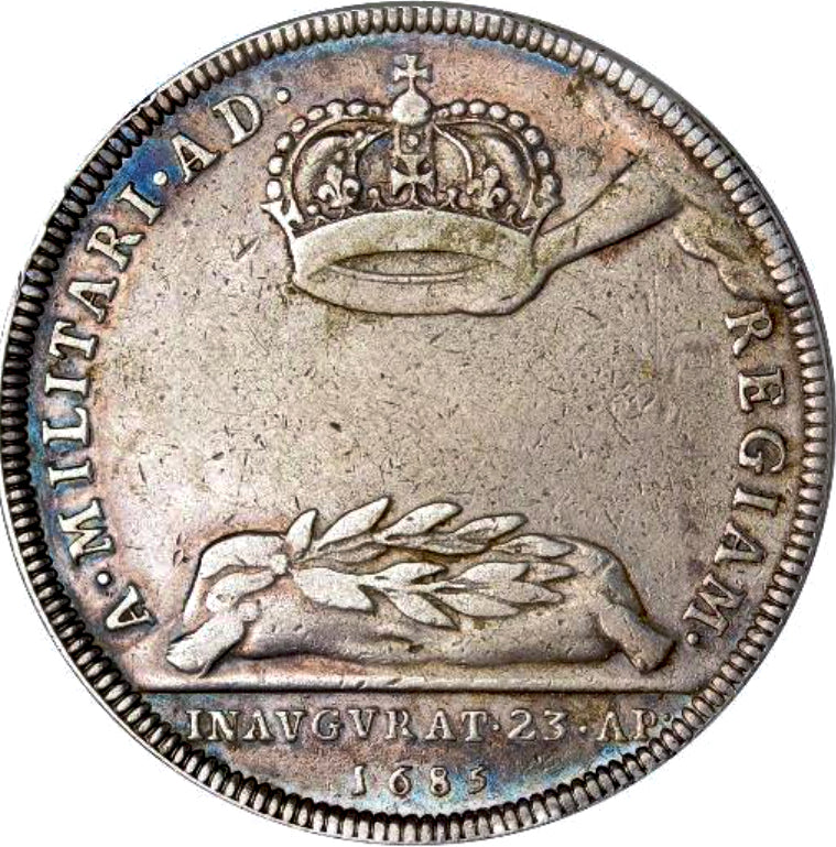 1685 Coronation silver medal E273 MI 605/5 VF