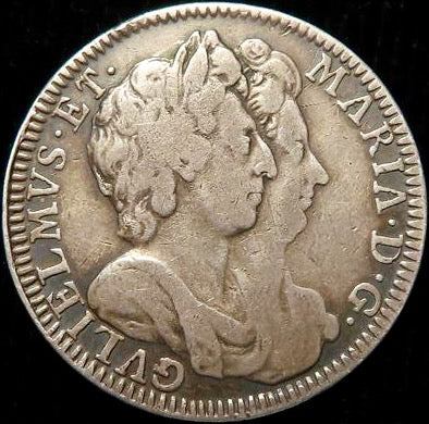 1689 William III 'three columns type' silver medal by J. or N. Roettier' Mi 695/88 E318