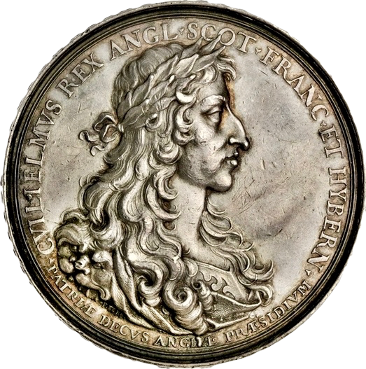 1689 Act of Toleration 49mm silver medal MI 683/64 E314 NEF