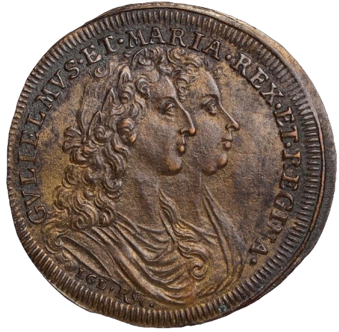 1689 Coronation brass counter MI 679/56 EF