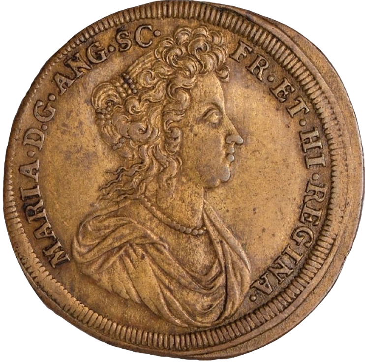 1689 Coronation brass counter MI 692/86 EF