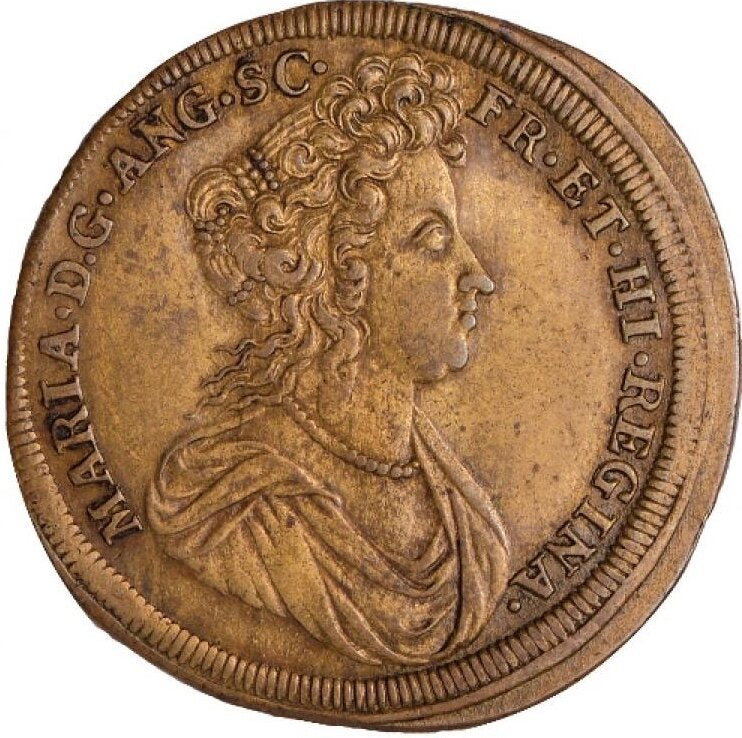 1689 Coronation brass counter MI 692/86 EF