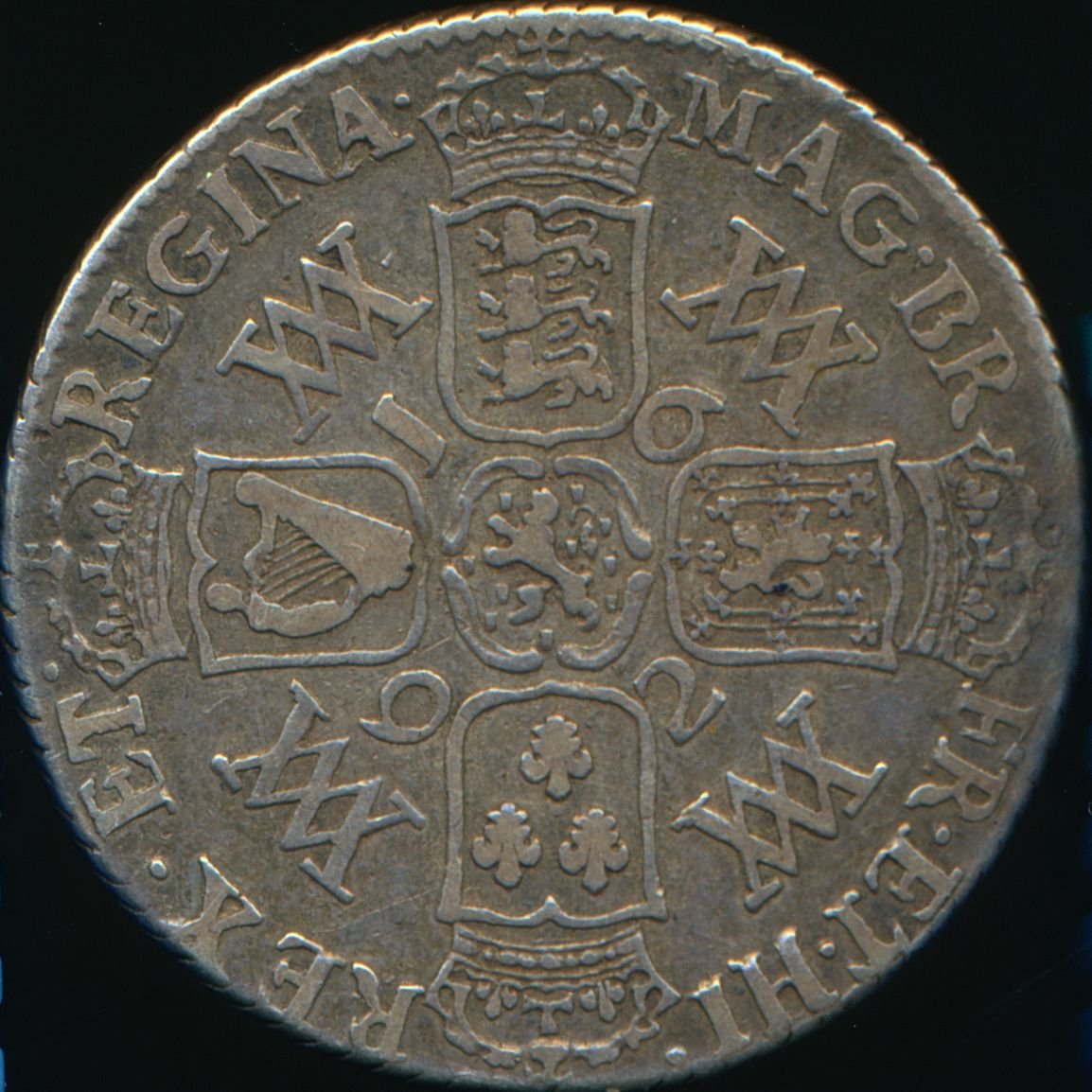 1692 Shilling S3437 ESC 866 AT over TI in GRATIA Rare NF/GF