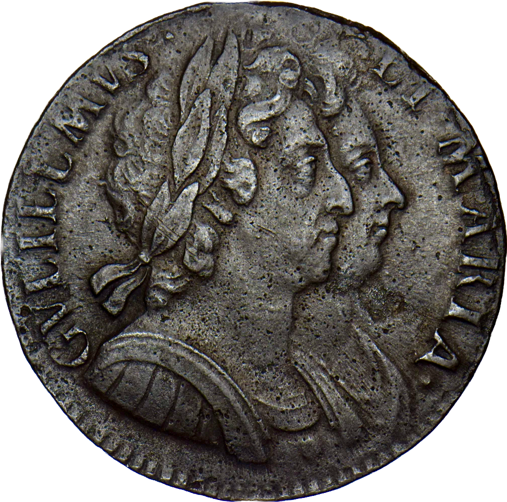 1694 Halfpenny S3452 BMC 602 Scarce GVF