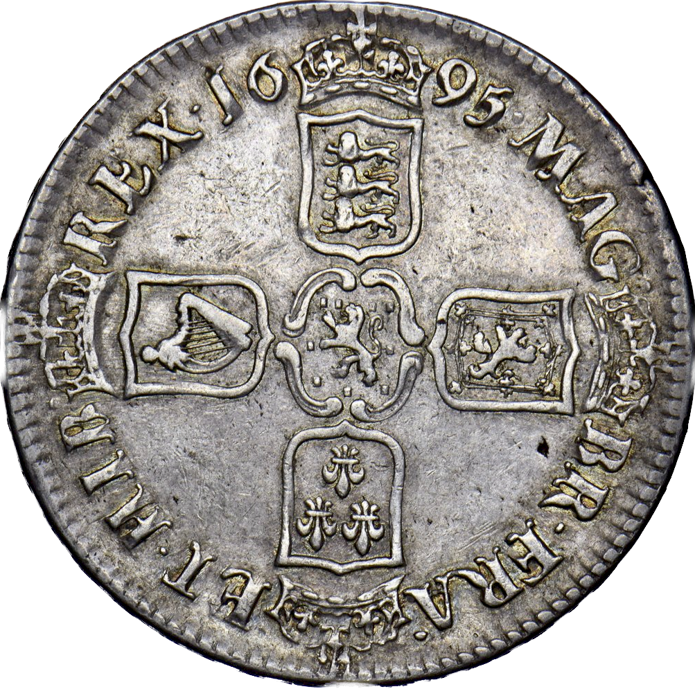 1695 Crown First bust S3470 ESC 990 SEPTIMO cinquefoil stops on edge NEF/GVF