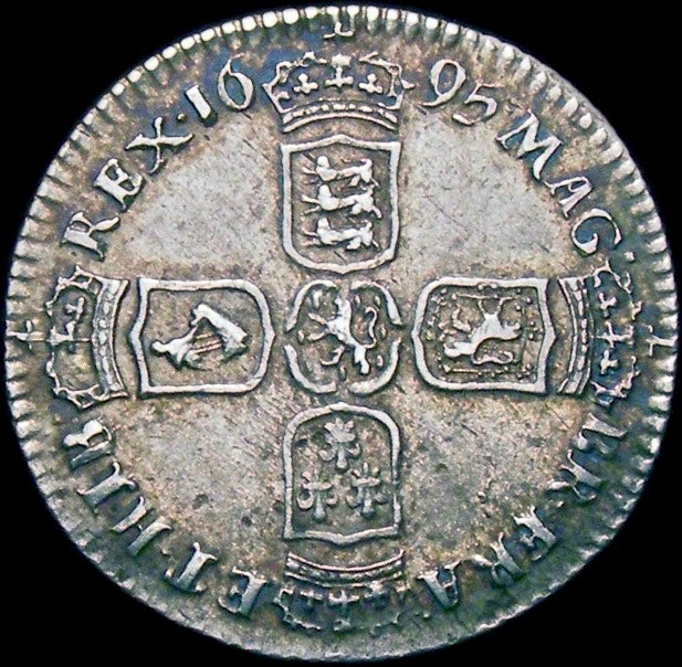 1695 Sixpence First bust S3520 ESC 1201 Rare EF