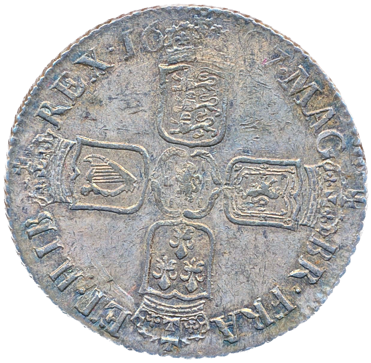 1697 Shilling Third bust S3505 ESC 1128 AUNC