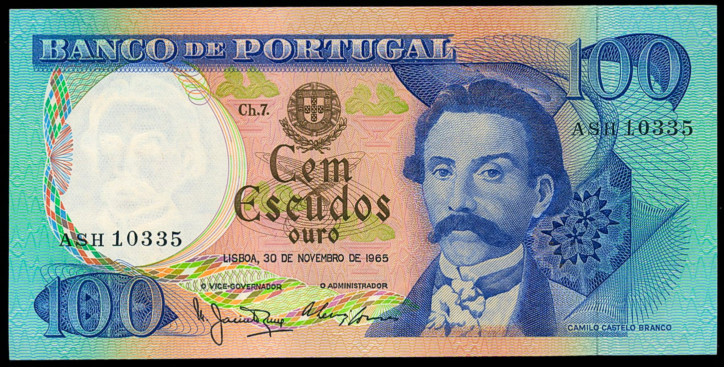 PORTUGAL P.169a 1964 100 Escudos AUNC