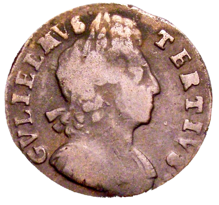 1701 Halfpenny (type 3) Unbarred As Large 0 BMC 703 Very scarce NF