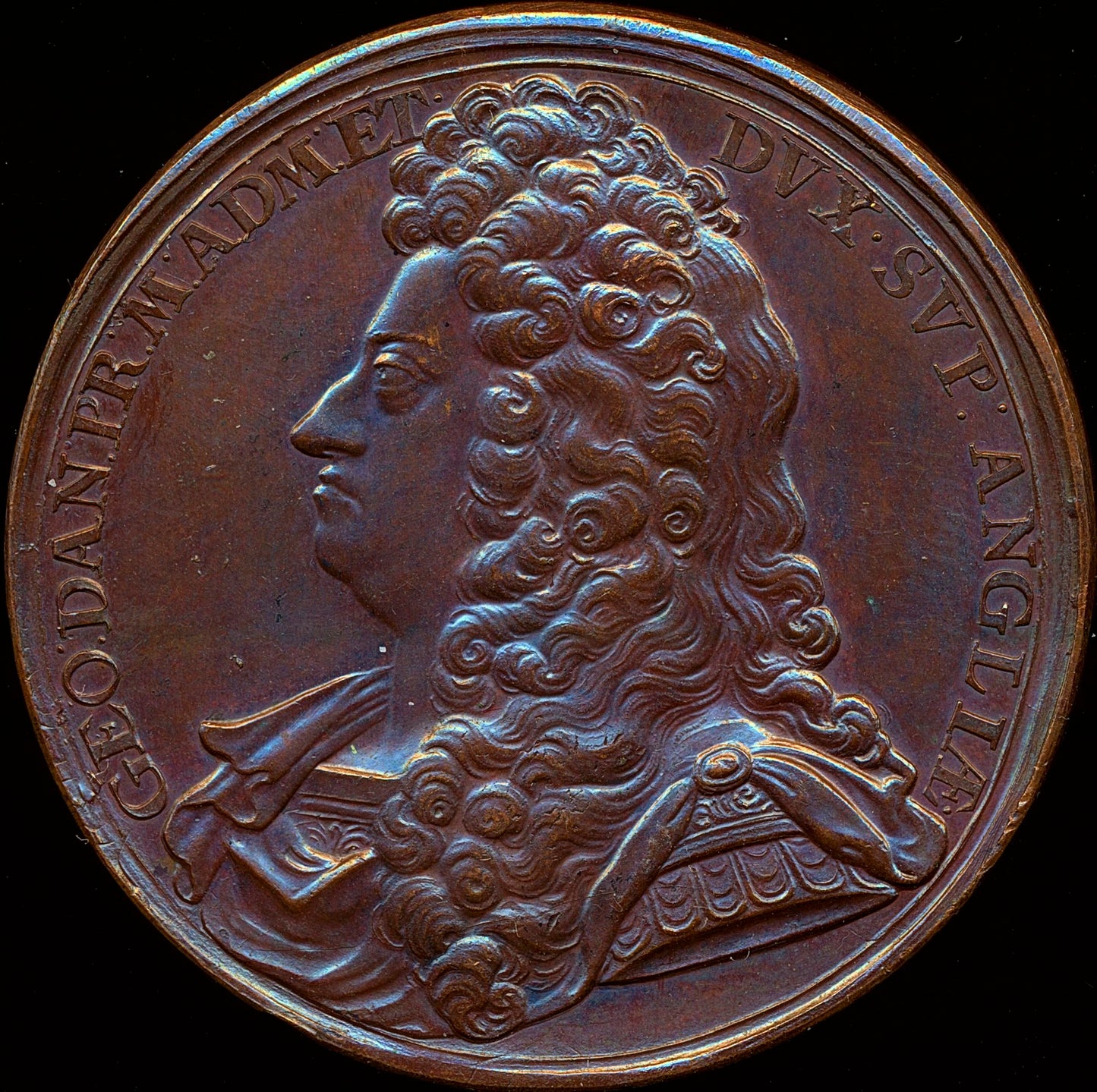 1702 Prince George, Appointment as Lord High Admiral bronze medal E392 MI233/14