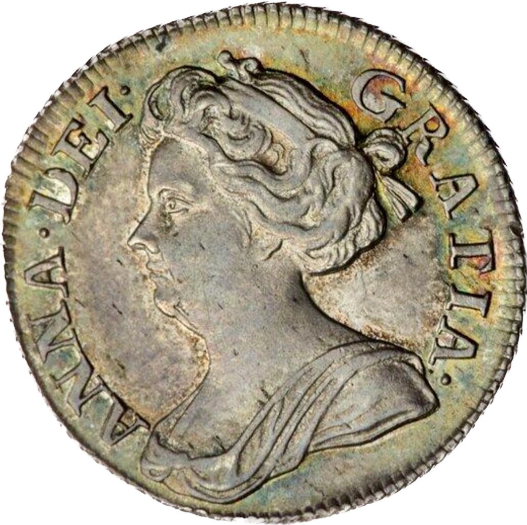 1711 Sixpence Plain in angles S3619 ESC 1461 NEF