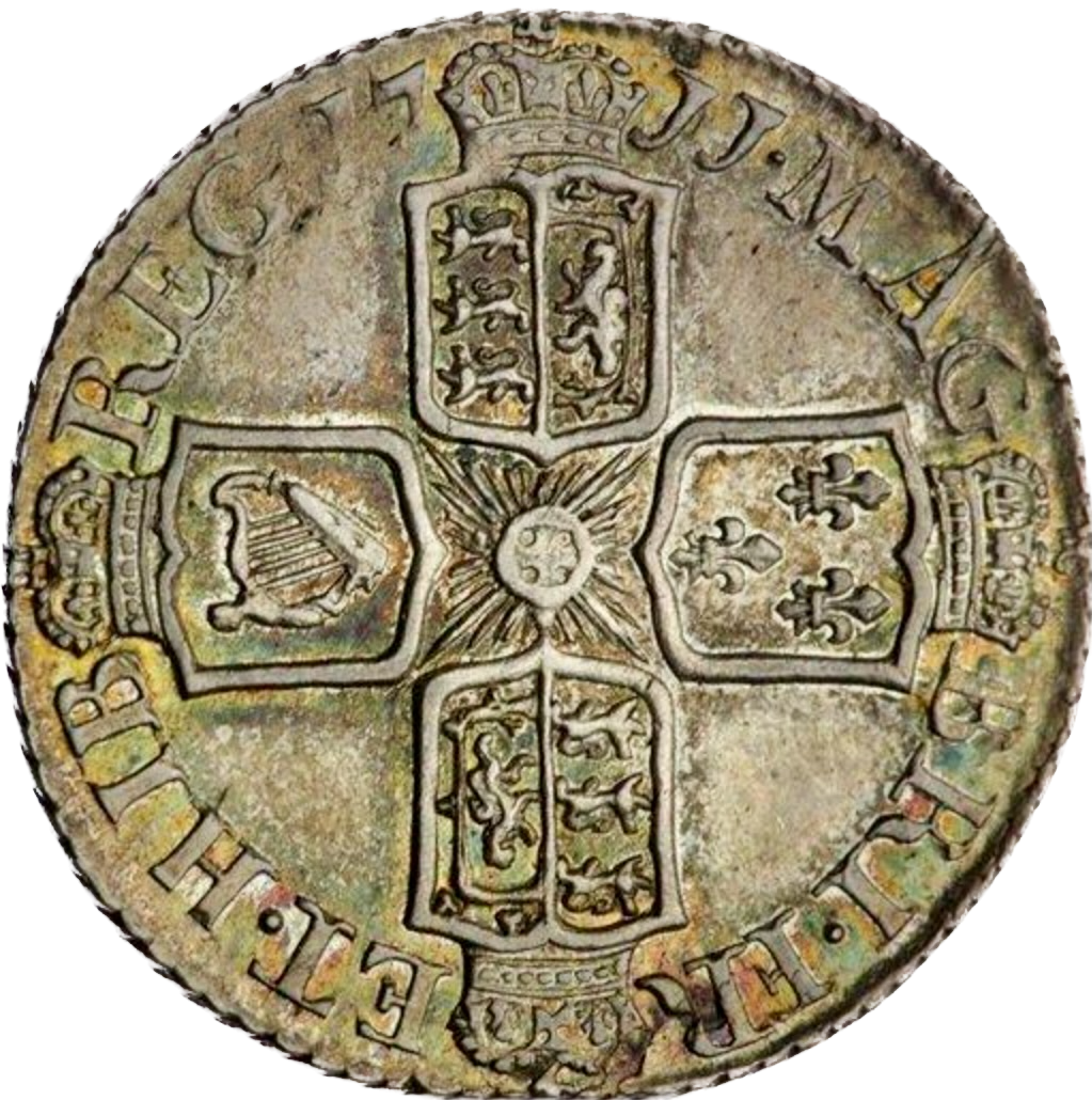 1711 Sixpence Plain in angles S3619 ESC 1461 NEF