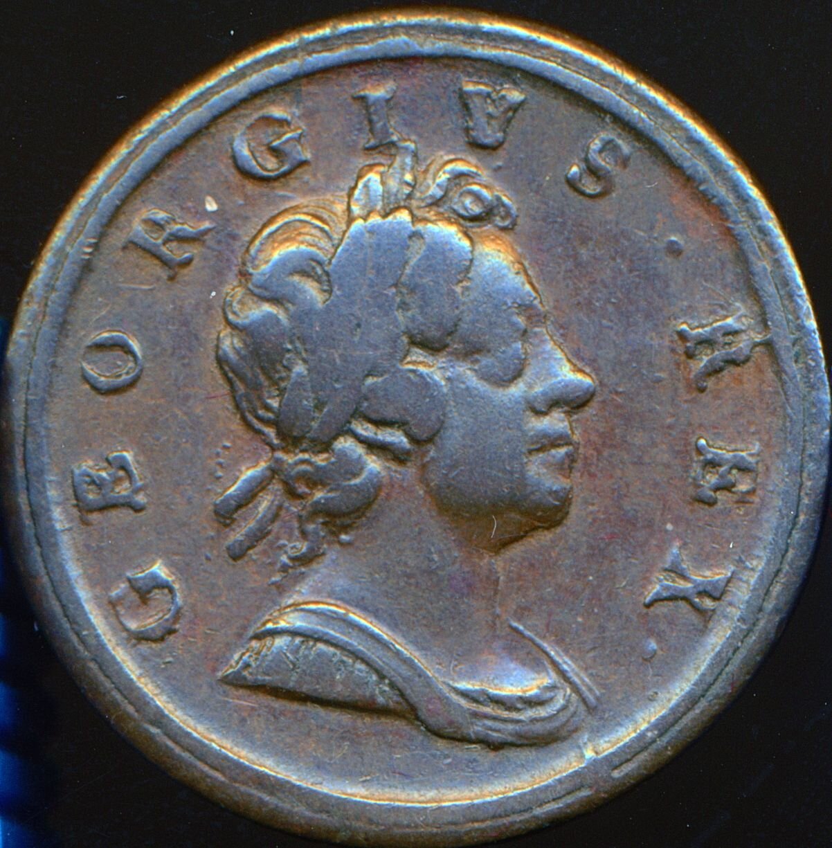 1717 Halfpenny S3659 BMC 768 VF