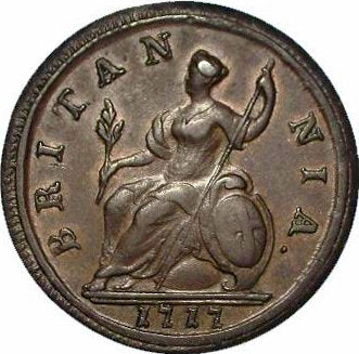 1717 Halfpenny S3659 BMC 768 NEF/GVF