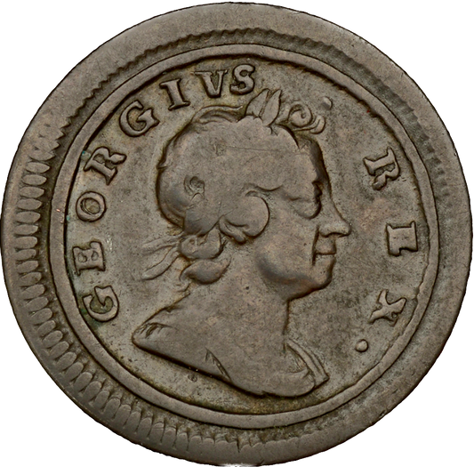 1720 Farthing S3662 BMC 818 Small obv letters NVF