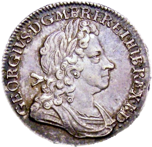 1723 Shilling First bust SSC in angles S3647 ESC 1586 GEF/AUNC