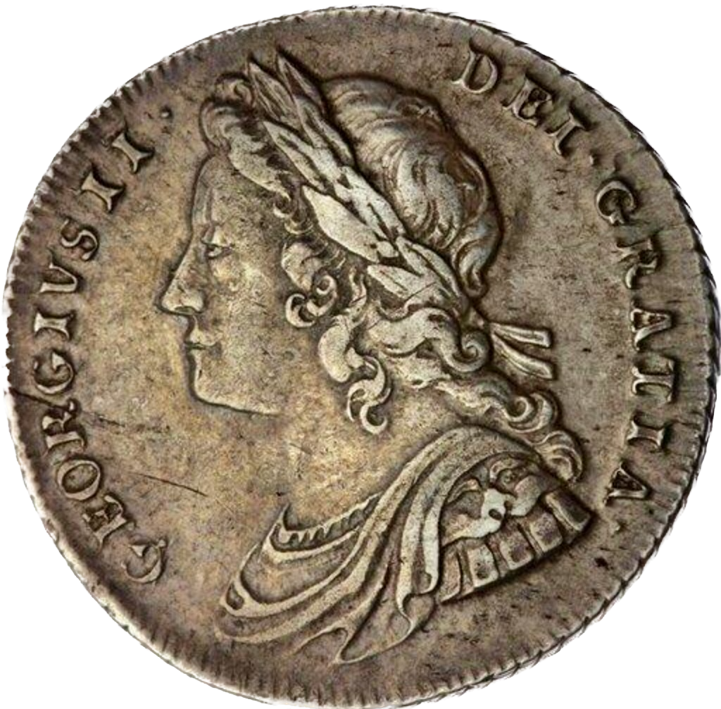 1728 Shilling Young head Plain in angles S3699 ESC 1698 Very rare (R2) GVF/NEF