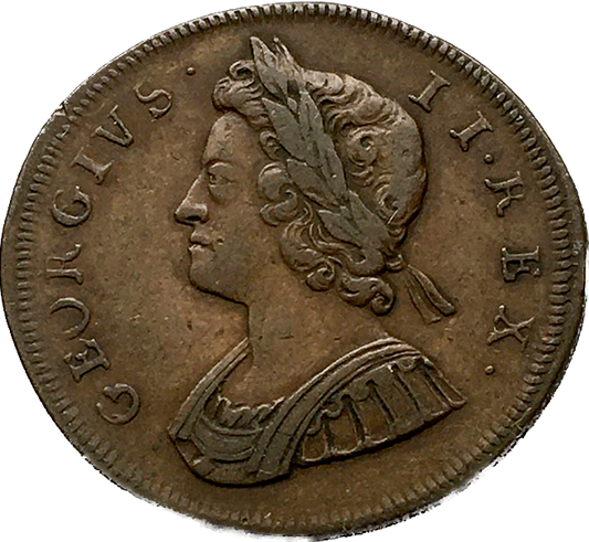 1730 Halfpenny S3717 BMC 836 Scarce NVF