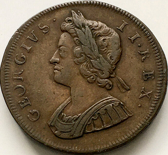 1730 Halfpenny S3717 BMC 836 Scarce NVF