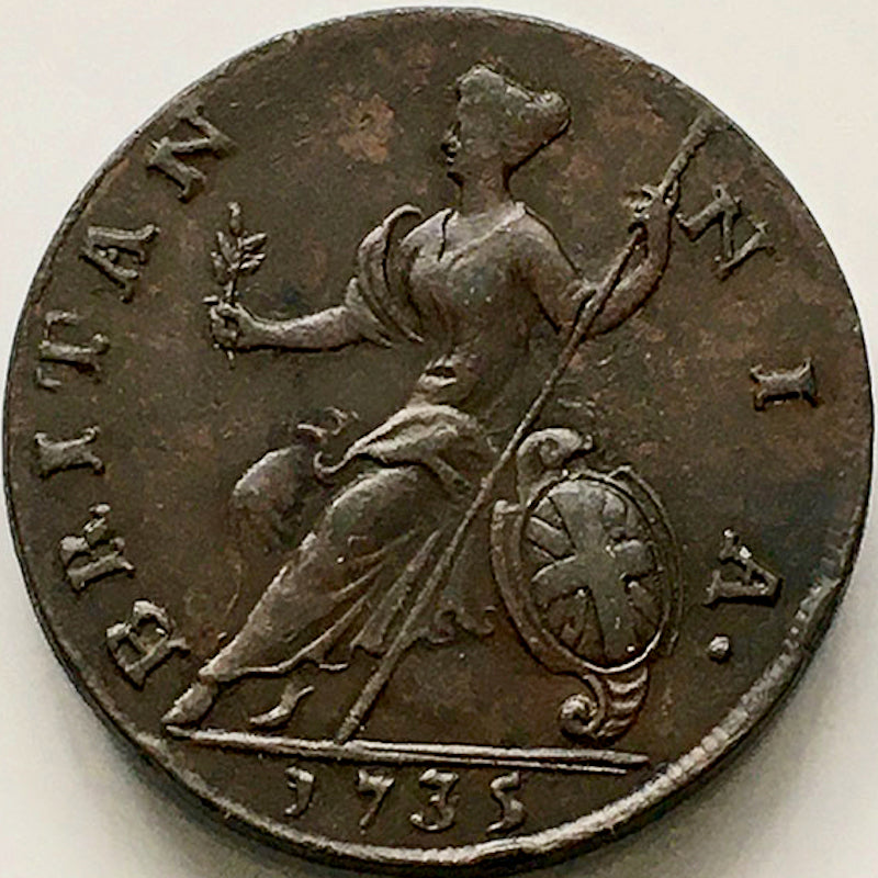 1735 Halfpenny S3717 BMC 849 NEF