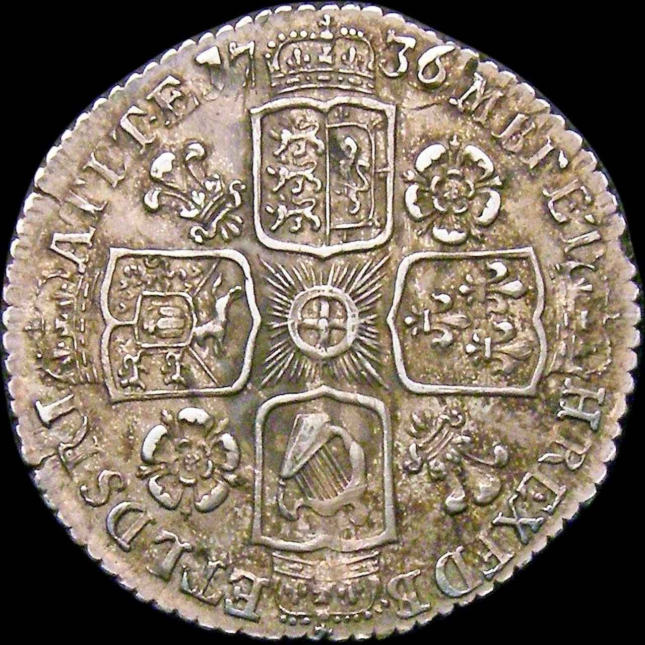 1736 Sixpence S3707 ESC 1747 Rare NEF