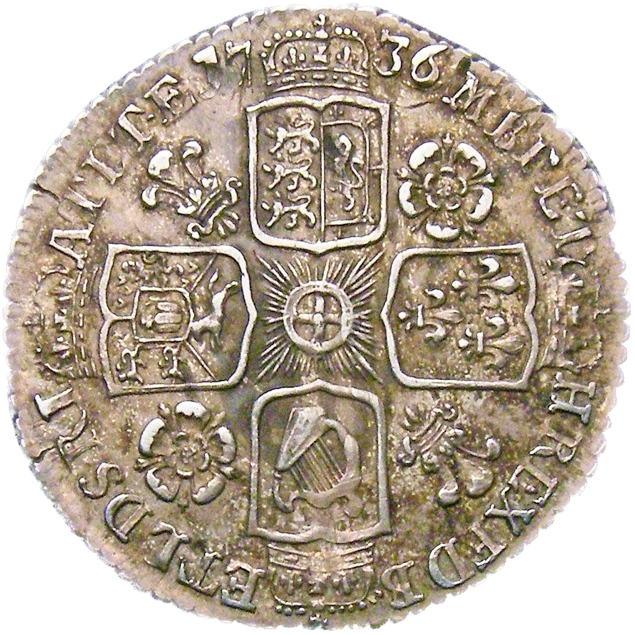 1736 Sixpence S3707 ESC 1747 Rare NEF