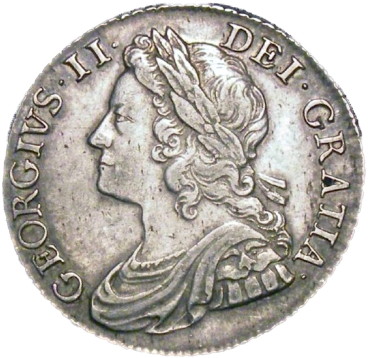 1741 Shilling Young head Roses in angles S3701 ESC 1717 NEF