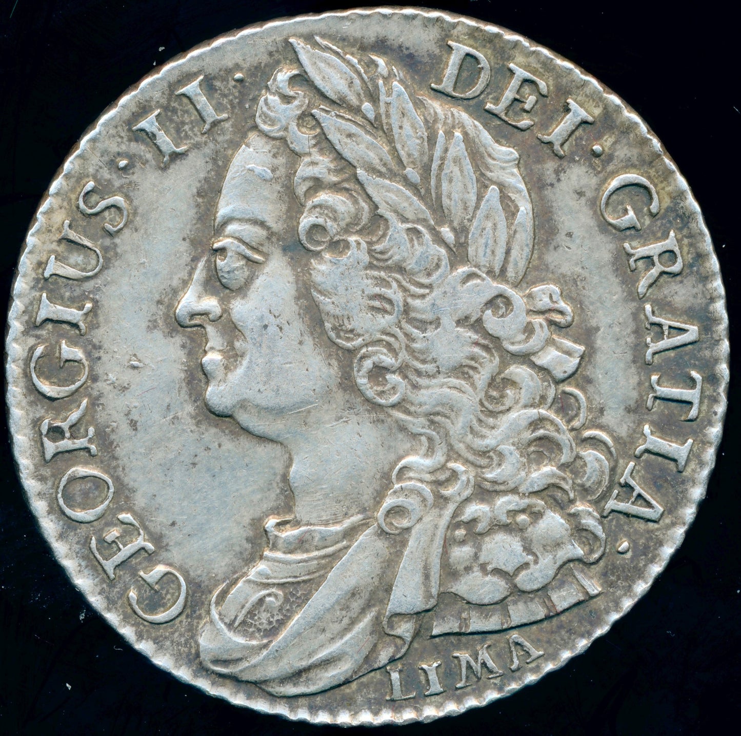 1745 LIMA Shilling Old head Roses in angles S3703 ESC 1724 NEF