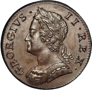 1749 Halfpenny S3719 BMC 879 UNC