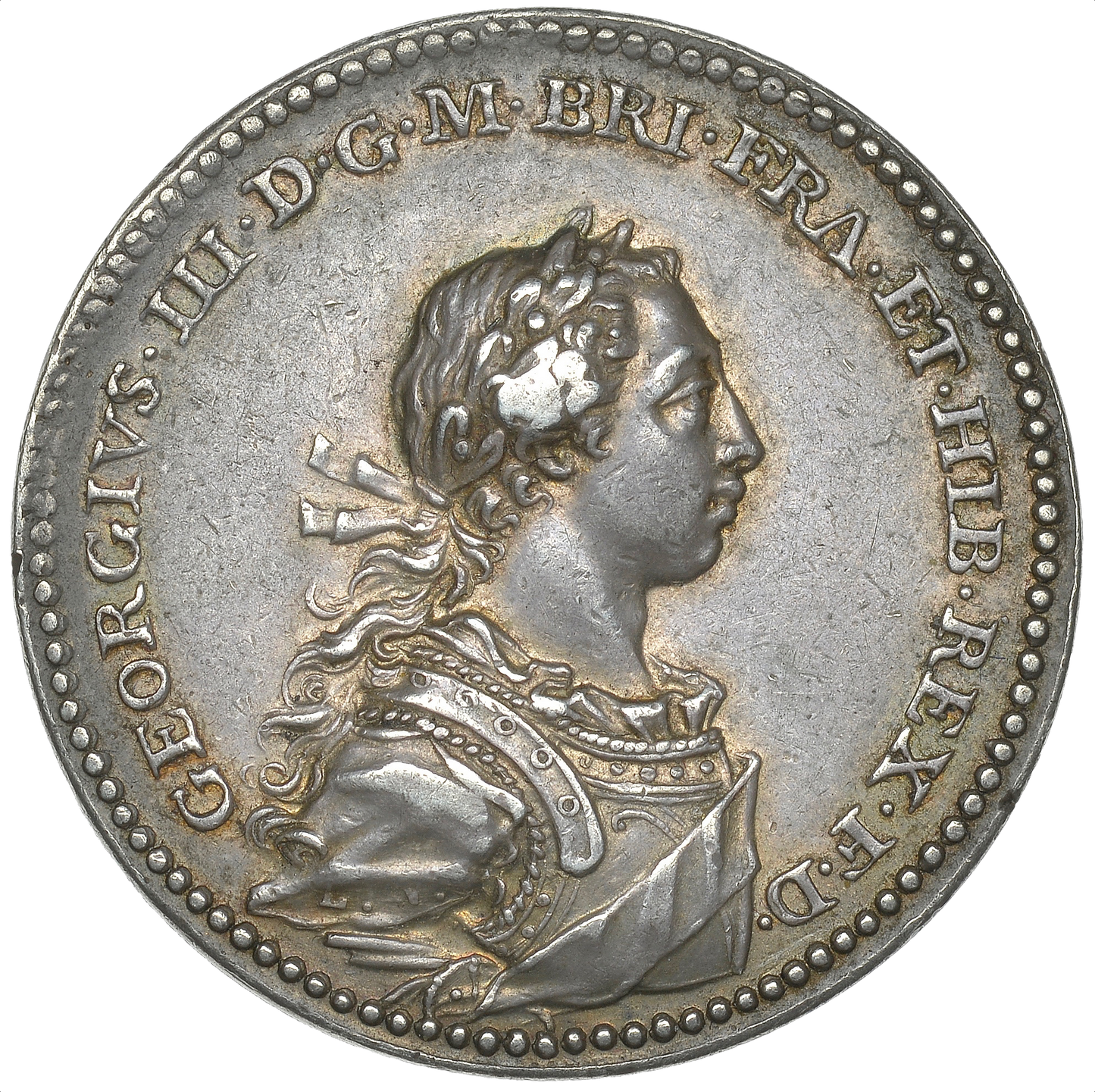 1761 Coronation silver medal E694 BHM 23 GVF