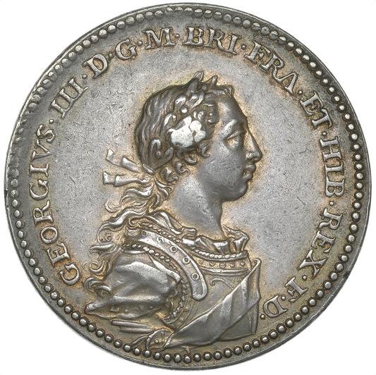 1761 Coronation silver medal E694 BHM 23 GVF