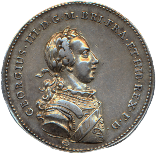 1761 Coronation silver medal E694 BHM 23 VF