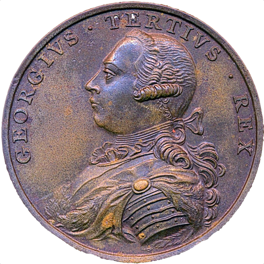 1761 Marriage and Coronation copper medal E692 BHM 30 Rare