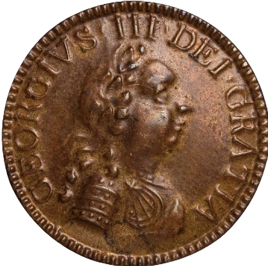 1761 Coronation copper medal BHM 56 NEF
