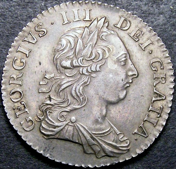 1763 Northumberland Shilling S3742 ESC 2124 Scarce EF