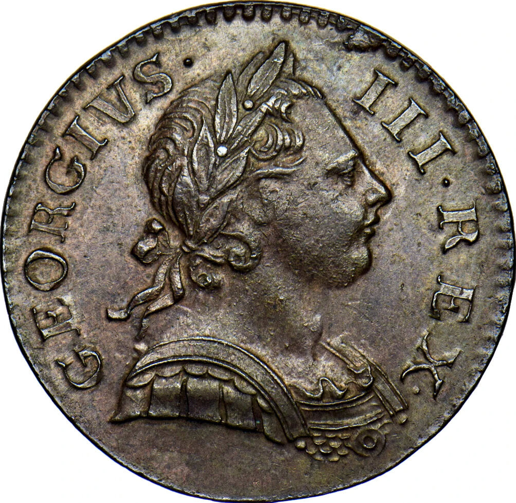 1770 Halfpenny S3774 BMC 893 AUNC