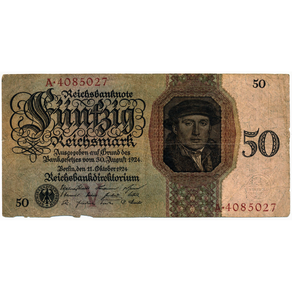 GERMANY P.177 1924 50 Reichsmark F
