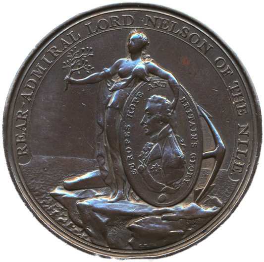 1798 Battle of the Nile Davison's 47mm bronze medal BHM 447 E890