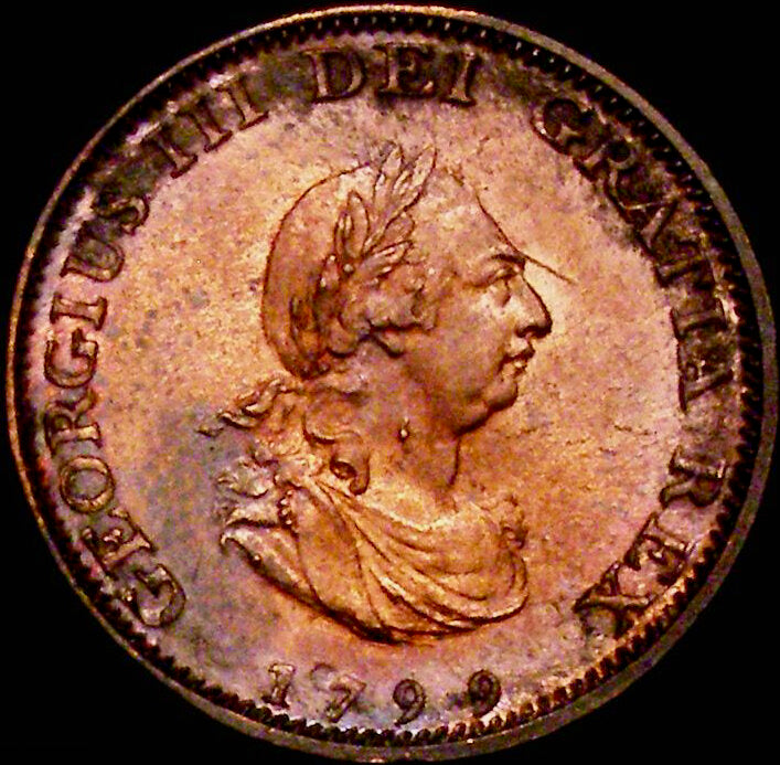1799 Farthing S3779 BMC 1279 UNC