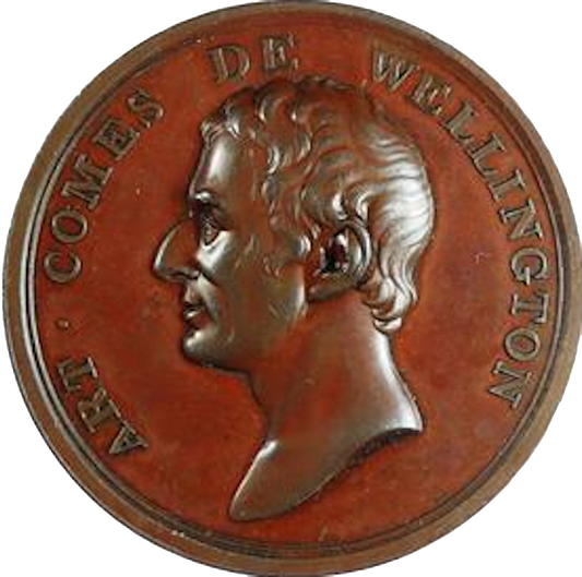 1812 Parliamentary thanks to Wellington Bronze medal 54mm BHM 746 EF