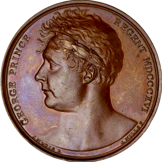 1815 Treaties of Paris 41mm bronze medal BHM 892 E1080