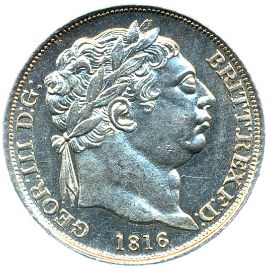 1816 Sixpence Second bust S3791 ESC 2191 AUNC