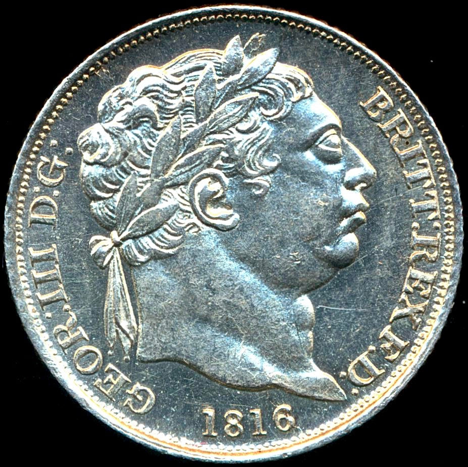 1816 Sixpence Second bust S3791 ESC 2191 AUNC