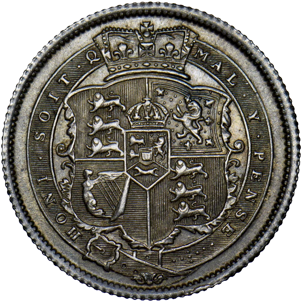 1820 Shilling S3790 ESC 2157 UNC