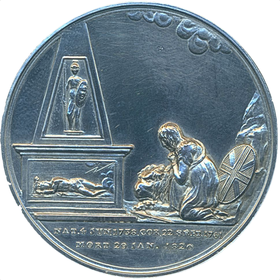 1820 Death of George III 41mm Silver medal BHM 997