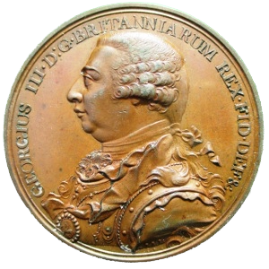 1820 Death of George III Bronze E1121 BHM 991