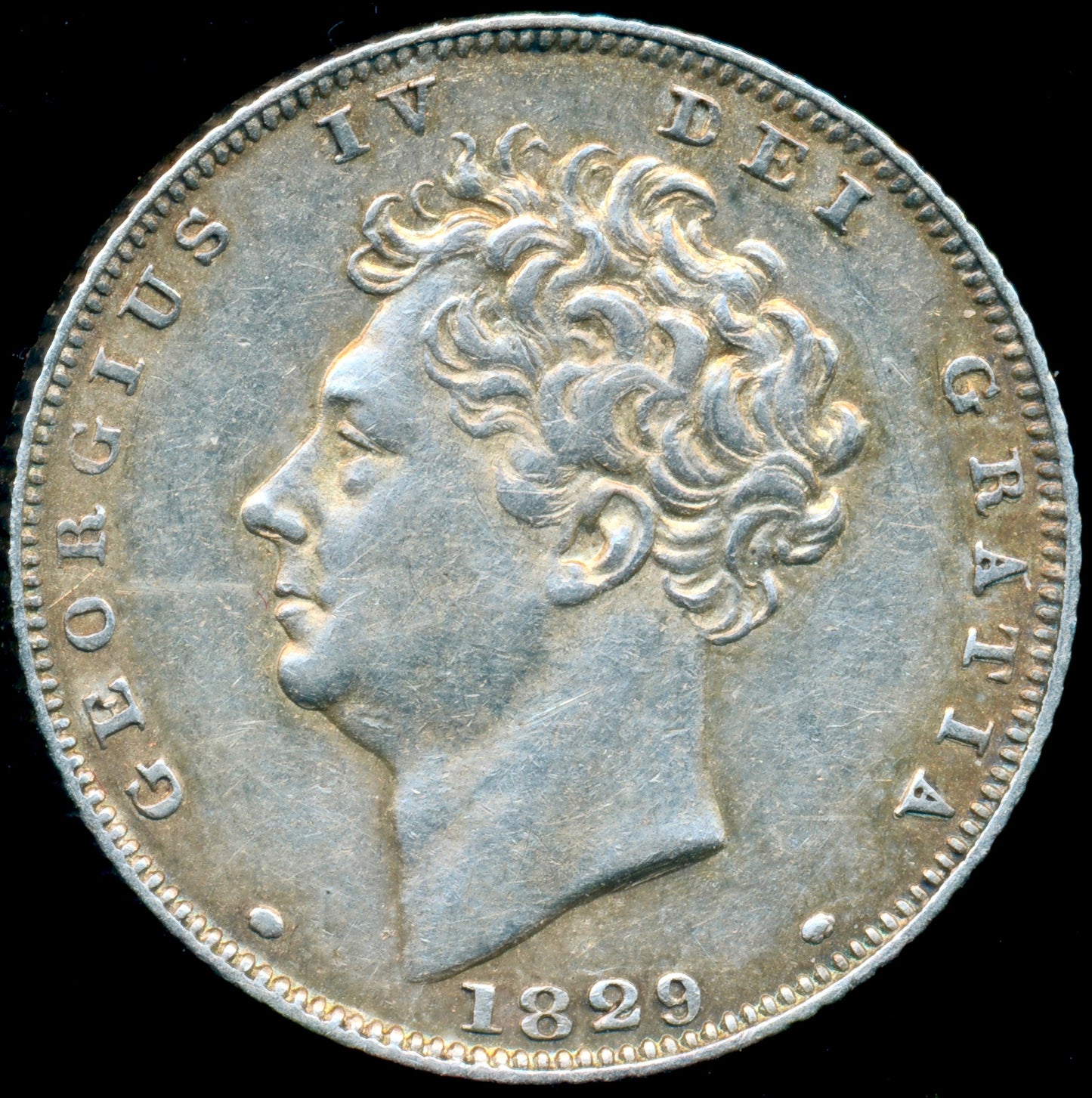 1829 Sixpence Bare head S3815 ESC 2439 EF/NEF